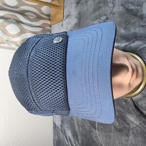 Apana Hat Cap Set of 2 Adult Black and Blue 5 Panel Mesh Vented Adjustable